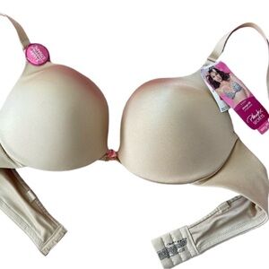 PLAYTEX Secrets 4339 Perfect Plunge Lift Underwire Bra Size 40D Nude 3-Way NWT
